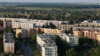 Krasnystaw Havacılık Manzarası Polonya 'da güzel bir peyzaj. Yüksek kalite 4k görüntü