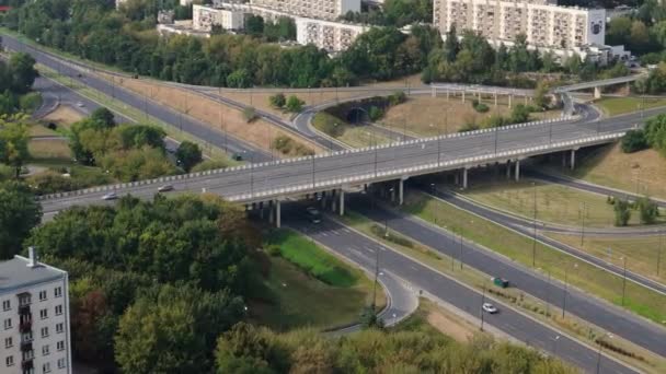 Όμορφη Poniatowski Viaduct Lublin Aerial View Πολωνία Υψηλής Ποιότητας Πλάνα — Αρχείο Βίντεο
