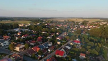 Güzel manzara Narol Hava Manzarası Polonya. Yüksek kalite 4k görüntü