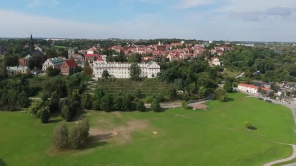 Güzel Manzara John Paul Meydanı Sandomierz Hava Manzarası Polonya Yüksek — Stok video