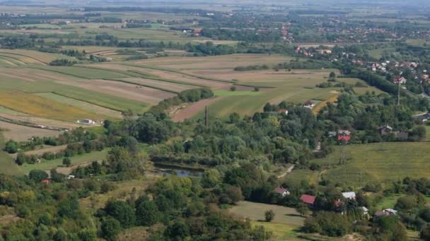 Beautiful Landscape Przemysl Aerial View Poland High Quality Footage — Stock Video