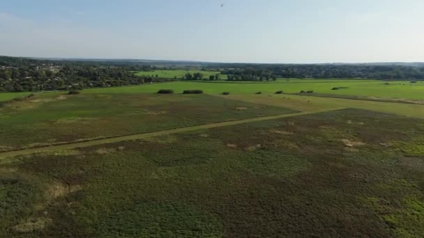 Beautiful Panorama Krasnystaw Aerial View Poland High Quality Footage — Stock Video