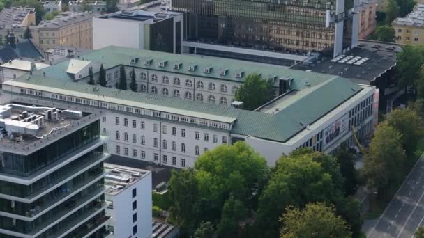 Καθολικό Πανεπιστήμιο Lublin Aerial View Πολωνία Υψηλής Ποιότητας Πλάνα — Αρχείο Βίντεο