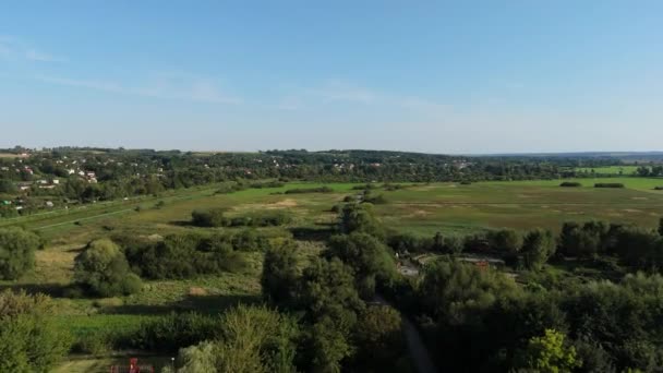 Güzel Panorama Krasnystaw Hava Manzarası Polonya Yüksek Kalite Görüntü — Stok video