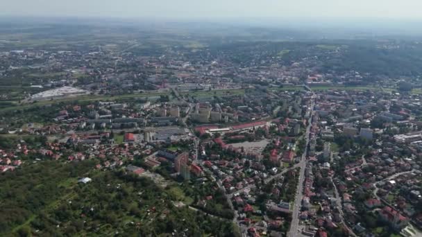 Hermoso Panorama Przemysl Vista Aérea Polonia Imágenes Alta Calidad — Vídeo de stock