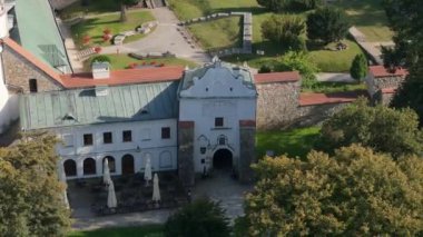Güzel Kale Przemysl Hava Manzaralı Polonya. Yüksek kalite 4k görüntü
