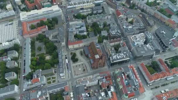 Top Stare Miasto Wrocław Widok Lotu Ptaka Polska Wysokiej Jakości — Wideo stockowe