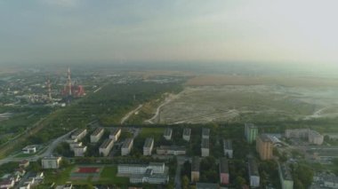 Güzel Panorama Quarry Opole Hava Görüntüsü Polonya. Yüksek kalite 4k görüntü