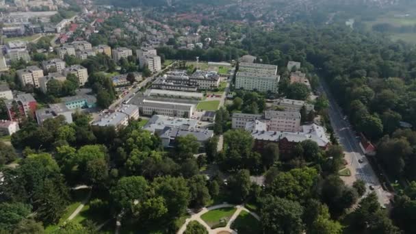Krásná Krajina Pulawy Aerial View Polsko Vysoce Kvalitní Záběry — Stock video