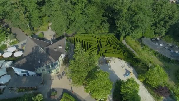 Top Beautiful Zoo Opole Αεροφωτογραφία Πολωνία Υψηλής Ποιότητας Πλάνα — Αρχείο Βίντεο