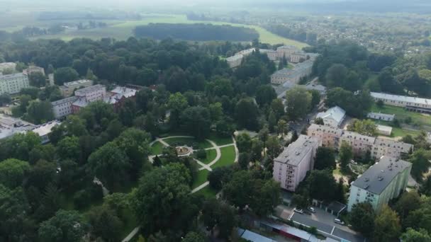 Bellissimo Parco Paesaggistico Czartoryski Palace Museum Pulawy Vista Aerea Polonia — Video Stock