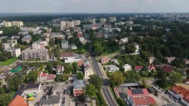 Güzel Manzara Pulawy Havadan Görünüm Polonya. Yüksek kalite 4k görüntü