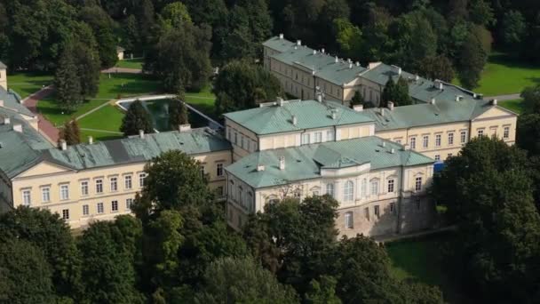 Beau Paysage Czartoryski Palace Museum Pulawy Aerial View Pologne Images — Video