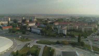 Güzel Panorama Opole Hava Görüntüsü Polonya. Yüksek kalite 4k görüntü