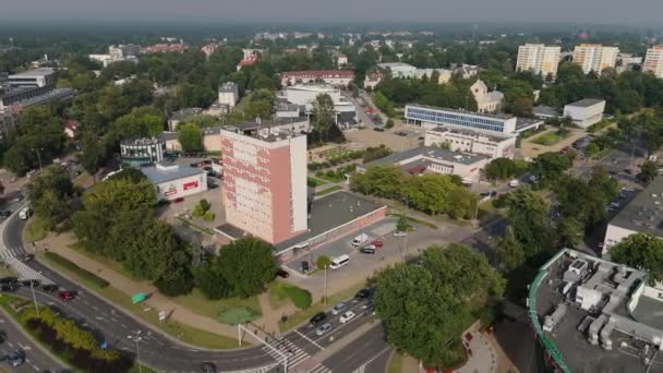 Prachtig Landscape Hotel Downtown Pulawy Aerial View Polen Hoge Kwaliteit — Stockvideo