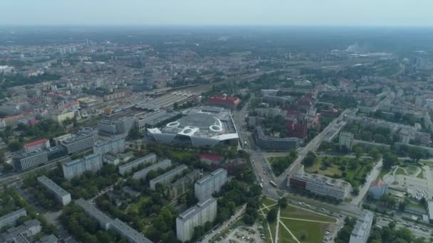 Krásná Panorama Wroclaw Aerial View Polsko Vysoce Kvalitní Záběry — Stock video