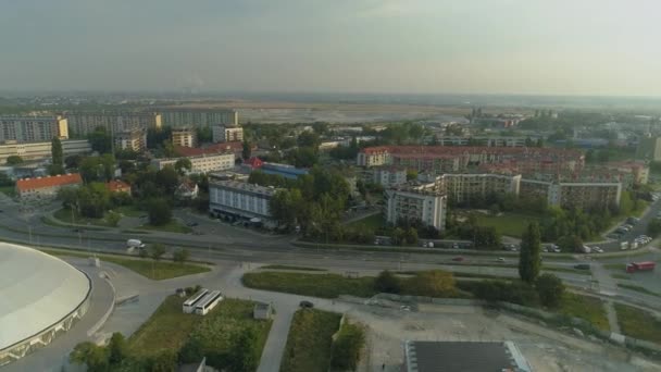 Güzel Panorama Opole Hava Görüntüsü Polonya Yüksek Kalite Görüntü — Stok video