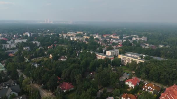 Beau Paysage Pulawy Vue Aérienne Pologne Images Haute Qualité — Video