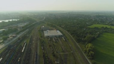 Güzel Panorama Opole Hava Görüntüsü Polonya. Yüksek kalite 4k görüntü