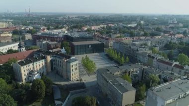 Panorama Alışveriş Merkezi Solaris Opole Hava Görüntülü Polonya. Yüksek kalite 4k görüntü