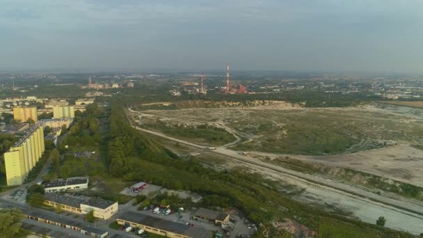 Güzel Panorama Quarry Opole Hava Görüntüsü Polonya Yüksek Kalite Görüntü — Stok video