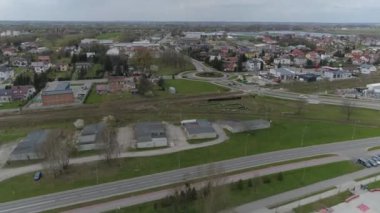 Güzel Panorama Mielec Hava Manzarası Polonya. Yüksek kalite 4k görüntü