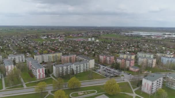 美丽的全景Mielec Aerial View波兰 高质量的4K镜头 — 图库视频影像