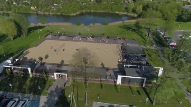 Ośrodek Rekreacyjny Tarnow Aerial View Poland Wysokiej Jakości Materiał — Wideo stockowe