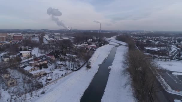 Belo Panorama River Czestochowa Vista Aérea Polônia Imagens Alta Qualidade — Vídeo de Stock