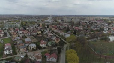 Güzel Panorama Konutları Mielec Havacılık Manzarası Polonya. Yüksek kalite 4k görüntü
