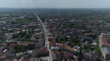 Güzel Panorama Tarnow Hava Manzaralı Polonya. Yüksek kalite 4k görüntü