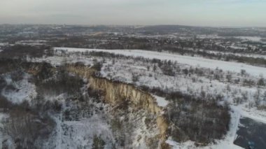 Altın Dağ Zlota Gora Czestochowa Hava Görüntüsü Polonya. Yüksek kalite 4k görüntü