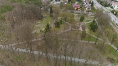 Güzel Park Ufo Mielec Hava Manzarası Polonya. Yüksek kalite 4k görüntü