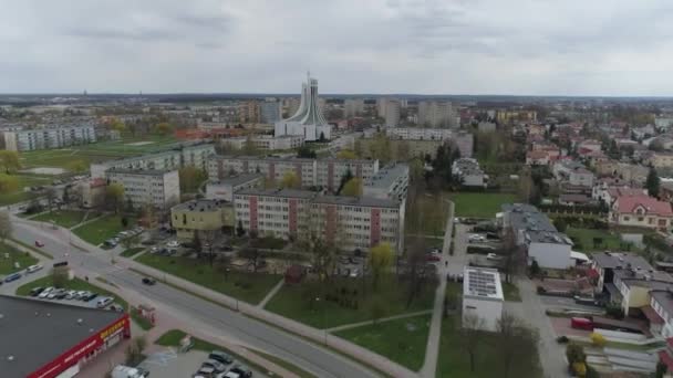 Magnifique Panorama Immobilier Mielec Vue Aérienne Pologne Images Haute Qualité — Video