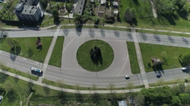 Top Street Tarnow Aerial View Poland Rekaman Berkualitas Tinggi — Stok Video