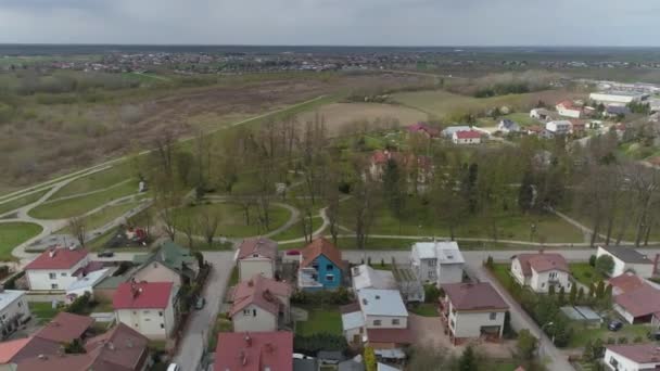 Bela Panorama Park Museum Dworek Mielec Vista Aérea Polônia Imagens — Vídeo de Stock