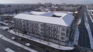 Güzel Prens Evi Czestochowa Hava Manzarası Polonya. Yüksek kalite 4k görüntü