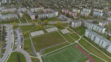 Güzel Panorama Mielec Hava Manzarası Polonya. Yüksek kalite 4k görüntü
