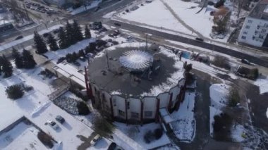 Güzel Nüfus Dairesi Czestochowa Hava Manzarası Polonya. Yüksek kalite 4k görüntü