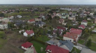 Güzel Panorama Evleri Mielec Havacılık Görünümü Polonya. Yüksek kalite 4k görüntü