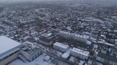 Güzel Panorama Köprüsü Czestochowa Hava Manzarası Polonya. Yüksek kalite 4k görüntü