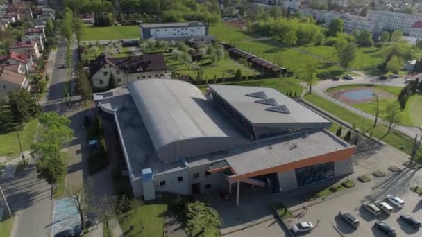Parco Acquatico Tarnow Vista Aerea Polonia Filmati Alta Qualità — Video Stock