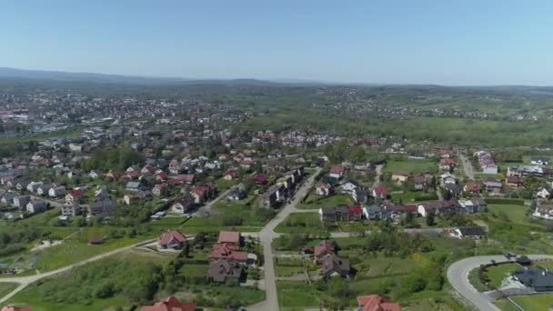 Magnifique Panorama Jaslo Vue Aérienne Pologne Images Haute Qualité — Video