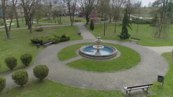 Dworek Mielec Aerial View Poland博物馆公园 高质量的4K镜头 — 图库视频影像