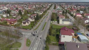 Güzel Panorama Mielec Hava Manzarası Polonya. Yüksek kalite 4k görüntü