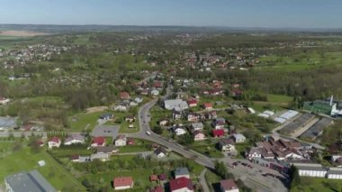 Güzel Panorama Krosno Hava Manzarası Polonya. Yüksek kalite 4k görüntü
