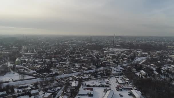 Panorama Frumoasă Czestochowa Vedere Aeriană Polonia Înregistrare Înaltă Calitate — Videoclip de stoc