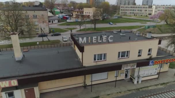 火车站Mielec Aerial View Poland 高质量的4K镜头 — 图库视频影像