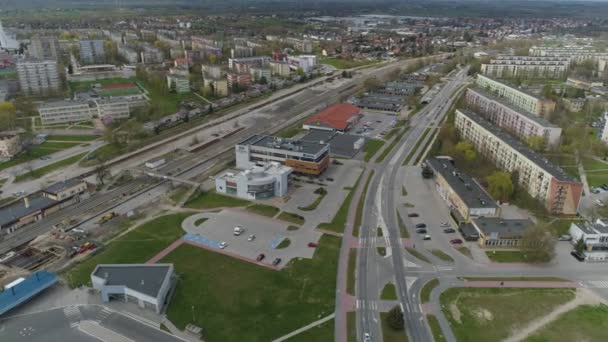 Πανόραμα Mielec Aerial View Πολωνία Υψηλής Ποιότητας Πλάνα — Αρχείο Βίντεο