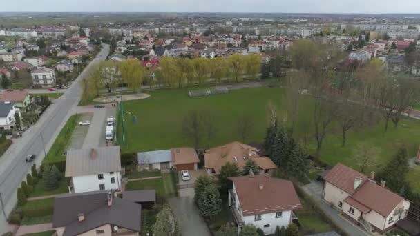 全景游乐场Mielec Aerial View Poland 高质量的4K镜头 — 图库视频影像